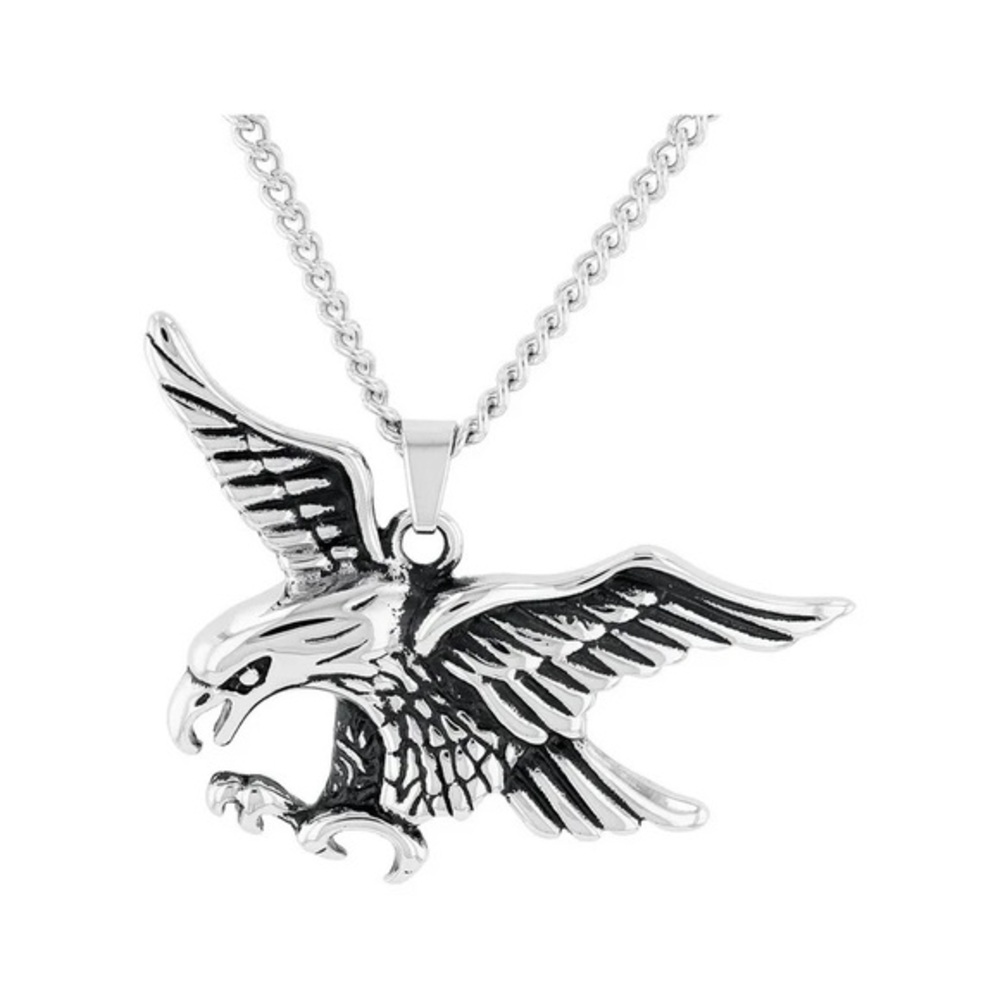Believe by Brilliance nwt Stainless Steel Hunting Eagle Pendant Necklace